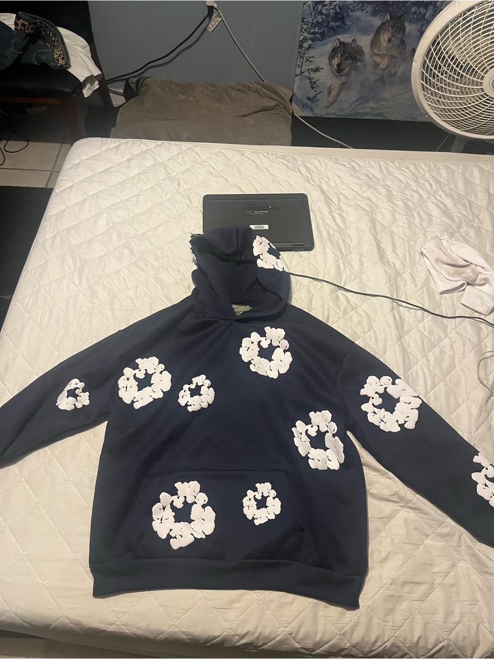 Denim Tears Navy blue hoodie